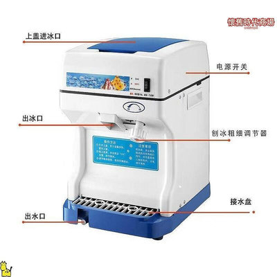 碎冰機商用擺攤家用小型刨冰機全自動奶茶店冰沙機綿綿破冰機