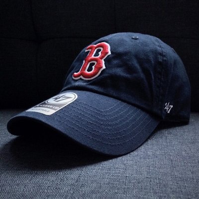【熱賣下殺】47 Brand MLB 波士頓紅襪 '47 CLEAN UP 軟版 可調 金屬環扣 彎帽 老帽