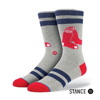(I LOVE 樂多) STANCE RED SOX MLB波士頓紅襪隊 紅色款 中筒襪 長襪