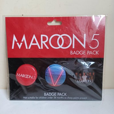 【裊裊影音】全新魔力紅Maroon 5第五輯V Badge Pack官方限量徽章組胸章組（一組3款）2014發行