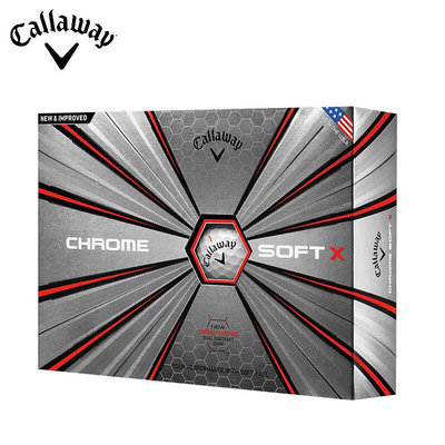 易匯空間 正品callaway卡拉威高爾夫球四層球盒裝球CHROME SOFT X石墨烯 GF598