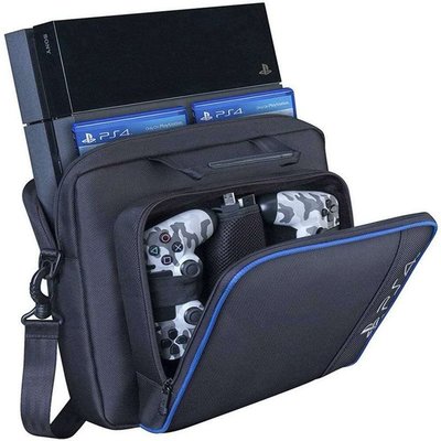 PS4單肩收納包 PS4主機旅行包 PS5尼龍遊戲主機包 PS4 SLIM收納包-麥德好服裝包包