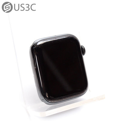 【US3C-台南店】【一元起標】台灣公司貨 Apple Watch 4 44mm GPS+LTE 太空黑色 行動網路版 不鏽鋼邊框 SOS服務 二手智慧穿戴裝置