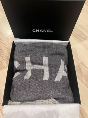 Chanel 香奈兒羊絨圍巾 100% Cashmere