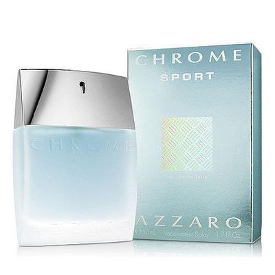 【美妝行】AZZARO Chrome Sport 海洋鉻元素 運動型 男性淡香水 50ML
