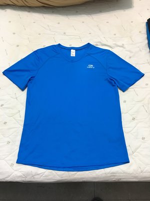 Kalenji [專櫃正品] 藍色 素面 運動短袖T恤 (M) （只有1件）