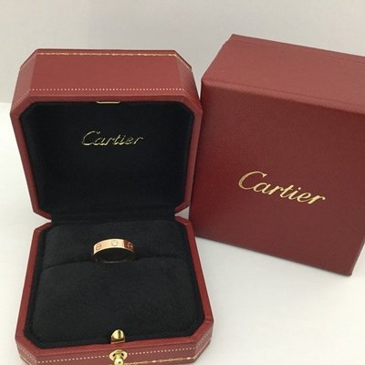 [熱門驚喜特賣 #47] 歐系精品 Cartier 卡地亞 LOVE系列 18K黃金單鑽款戒指