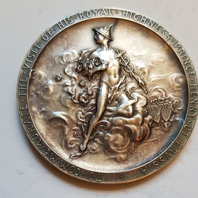 美國銀章 1902 Prince Henry of Prussia Silver Medal