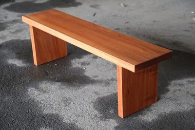 【原味手工家具】花梨木板凳椅 -台南 原木 家具