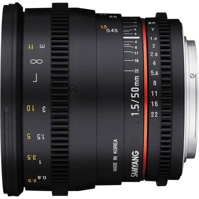 彩色鳥(三陽 電影 鏡頭 出租)租Samyang 50mm T1.5 VDSLR Cine Lens EF