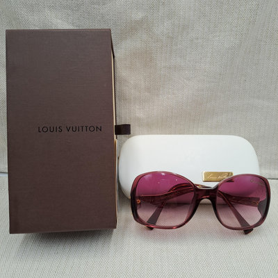 ＊金選名店＊Louis Vuitton＊LV 紅色特殊造型墨鏡 / 太陽眼鏡