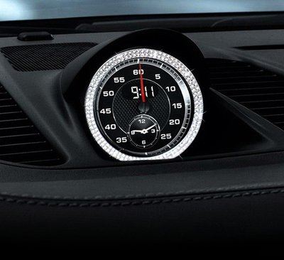 ⚡️ Porsche 保時捷 MACAN S Turbo GTS 時鐘 跑車計時 水鑽 中控 儀表板 碼表 裝飾 95B