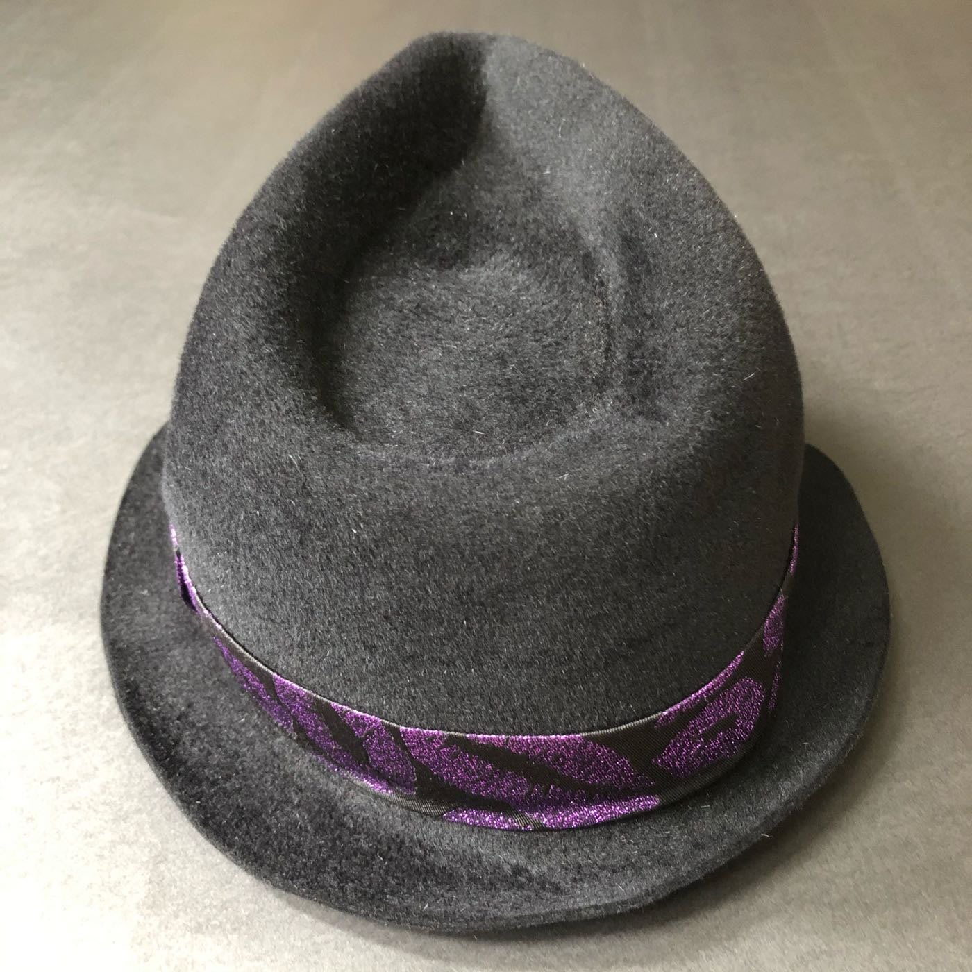 日本製真品Wacko Maria 紫kiss hats 兔毛紳士帽木村Hi-end 東京HAT