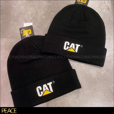 【PEACE】全新現貨 真品 Caterpillar_Trademark Cuff Beanie 黑色 毛帽 美國 工裝