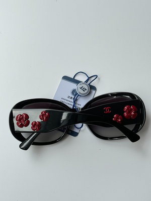 Chanel香奈兒山茶花墨鏡9.3新太陽眼鏡Chanel vintage中古墨鏡