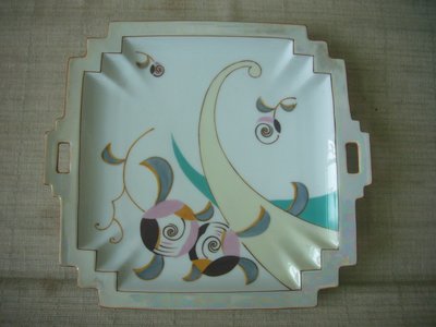 Noritake 日本皇室御用瓷器 古董彩繪藝術瓷盤一組 ( 一大盤 三小盤 )