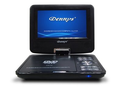 【也店家族 】_公司貨_Dennys丹尼斯 7吋 隨身DVD撥放器 USB/DIVX支援RM/RMVB(DVD-760)