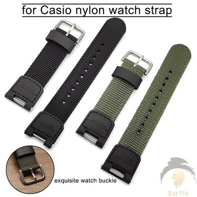 熱銷  帆布錶帶適用於卡西歐 G-shock Sgw100 運動舒適編織軟錶帶男士女士針扣腕帶手鍊配件