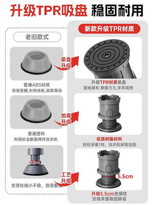 美的洗衣機專用底座通用可調節加高防滑防腳墊高支架滾筒增高架~七號小鋪