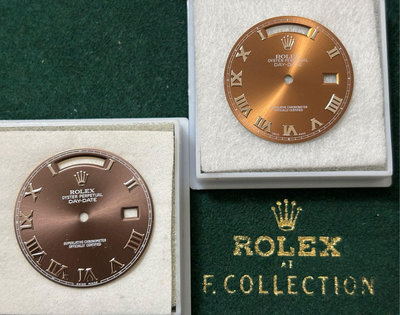 ROLEX 原裝哈瓦那菸草色羅馬字面盤DAY DATE(18039,18239,118239,118209)18K.WG.錶款適用,218239