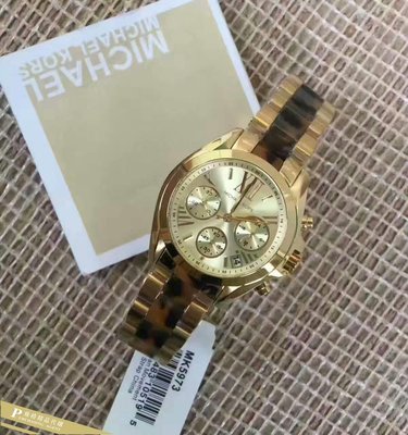 雅格時尚精品代購Michael Kors MK手錶 歐美時尚錶盤 金色鋼鏈圓盤日曆 中性手錶女錶男錶 MK5973 美國正品