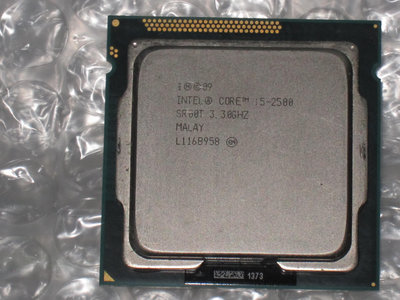 售 Intel Core I5-2500 3.3G 32um LGA1155腳位 4核心CPU (良品)