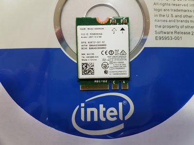 Intel最高階M.2無線網卡 AC 8260 NGW vPro功能 802.11ac 867Mbps 藍芽4.2