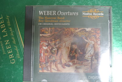 CD ~ WEBER Overtures ~  1989 Nimbus  NI 5154 無ifpi