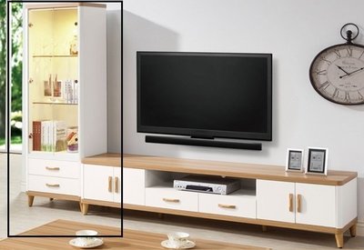 【N D Furniture】台南在地家具-60cm原木拼白雙色防蛀木心板實木腳座收納置物玻璃展示櫃TL