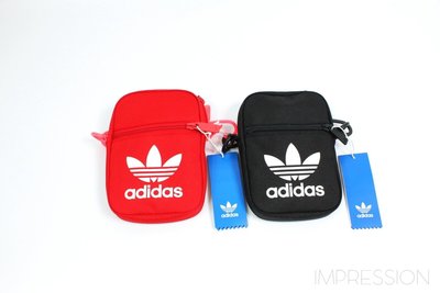 【IMP】adidas Originals FEST BAG TREF 黑色 紅色 側背 小包 EI7411 現貨
