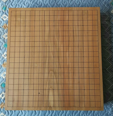 日本9厘米實木圍棋盤（一枚板，獨木，可能是桂木，也可能是檜木