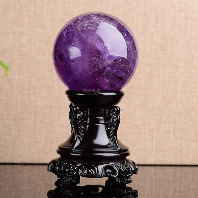 大雷招財鋪-天然紫水晶球擺件紫水晶家居客廳裝飾玄關酒櫃辦公室店鋪開業禮品FXS