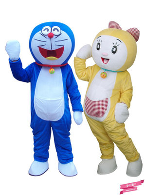 機器貓哆啦A夢卡通人偶服裝大人穿行走玩偶服演出發傳單道具衣服.