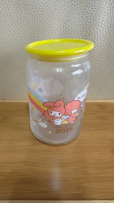 7-11 SANRIO 三麗鷗 美樂蒂&amp;雙子星 40週年紀念 玻璃儲存罐 雙星彩虹 儲物罐 玫璃罐 集點送 可愛