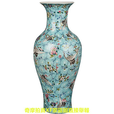 景德鎮陶瓷花瓶仿古琺瑯彩家居客廳插花柜博古架裝飾品瓷器擺件