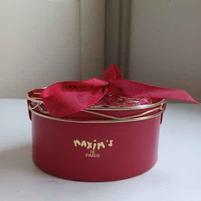 【快樂尋寶趣】Maxim's de Paris紅色巧克力禮品包裝盒空盒紙盒收納盒（25052665）