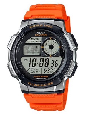 【萬錶行】CASIO 世界城市野外風格概念錶 AE-1000W-4B