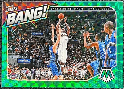 NBA 球員卡 LeBron James 2020-21 Mosaic Bang Mosaic Green 綠亮