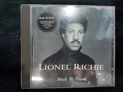 萊諾李奇 LIONEL RICHIE - 回到台前 Back To Front - 1992年法國版 - 151元起標