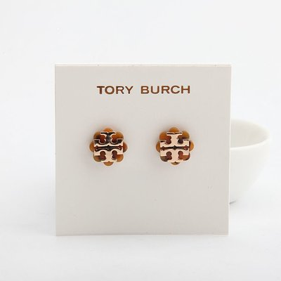 【全新正貨私家珍藏】TORY BURCH STRETCHED-T STUD EARRING LOGO耳釘/耳環