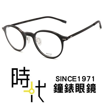 【台南 時代眼鏡 VYCOZ】inclineC系列 光學眼鏡鏡框 VESS BLK 復古鏡框 圓框眼鏡 黑 44mm