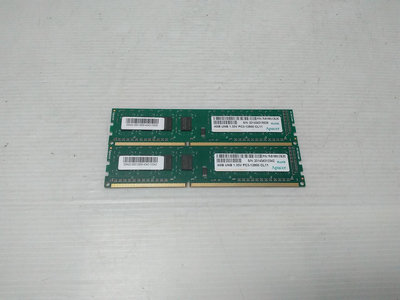 210 [大鋼牙二手3C]記憶體 APACER DDR3L-1600/4G/雙通道 (一元起標 得標=2支)