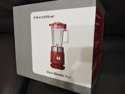 recolte日本麗克特Glass Blender Rico耐熱果汁機*型號RGB-1(紅色)