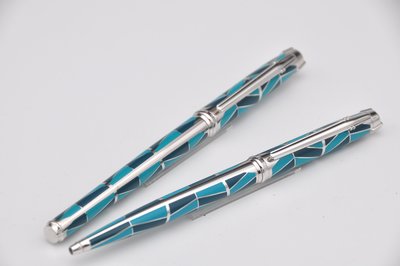 德國製GARMANY愛禮藝術家系列限量筆18K尖鋼筆+原子筆.
