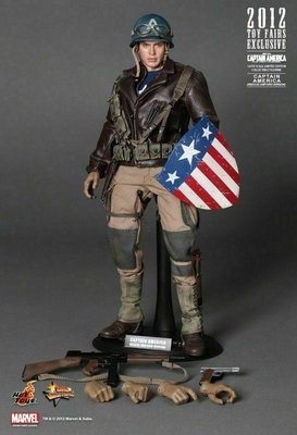 全新 Hot Toys MMS180 1/6 二戰救援版 2012會場限定 Captain America 美國隊長