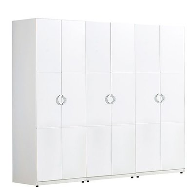 現貨熱銷-【FA516-A】凱倫7×7尺白色組合衣櫃(雙吊×2+單抽)