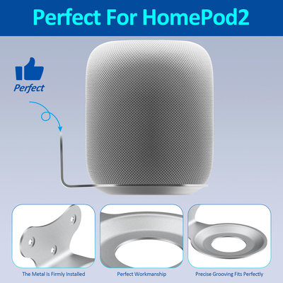 鋁合金壁掛支架，適用于蘋果Homepod 1代，2代智能音響，容易安裝