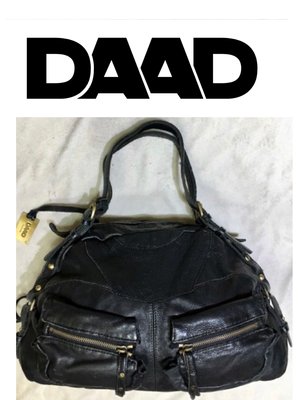 低價起標～韓國精品DAAD 牛皮側背包 皮革手提包 真皮托特包 大包