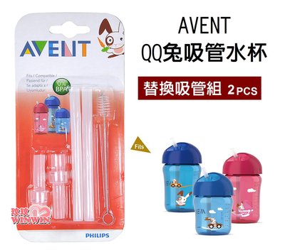 *玟玟*Philips Avent QQ兔吸管水杯配件組(2套裝)定期的清潔與更換，以保持水杯的清潔衛生SCF764