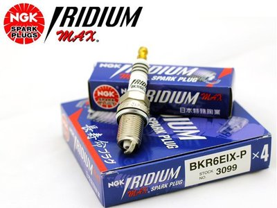 【Power Parts】NGK IRIDIUM MAX 銥合金火星塞 6號 BKR6EIX-P LANCER